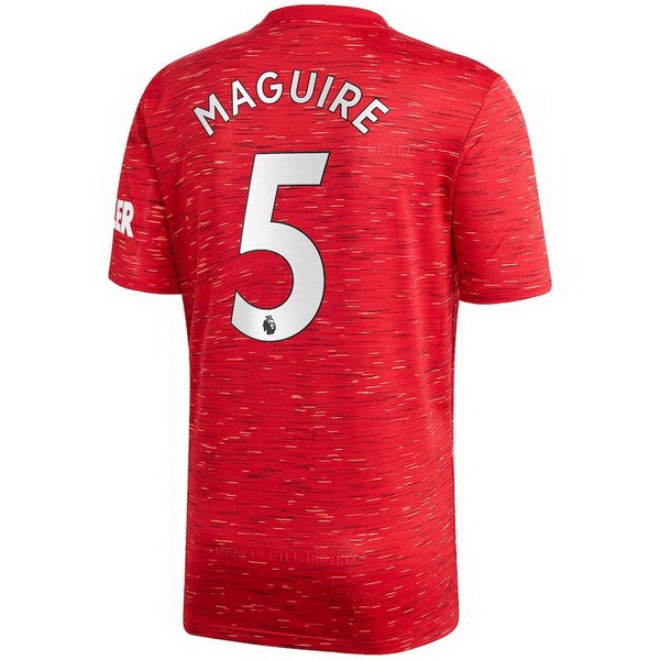 Camiseta Manchester United NO.5 Maguire 1ª 2020-2021 Rojo